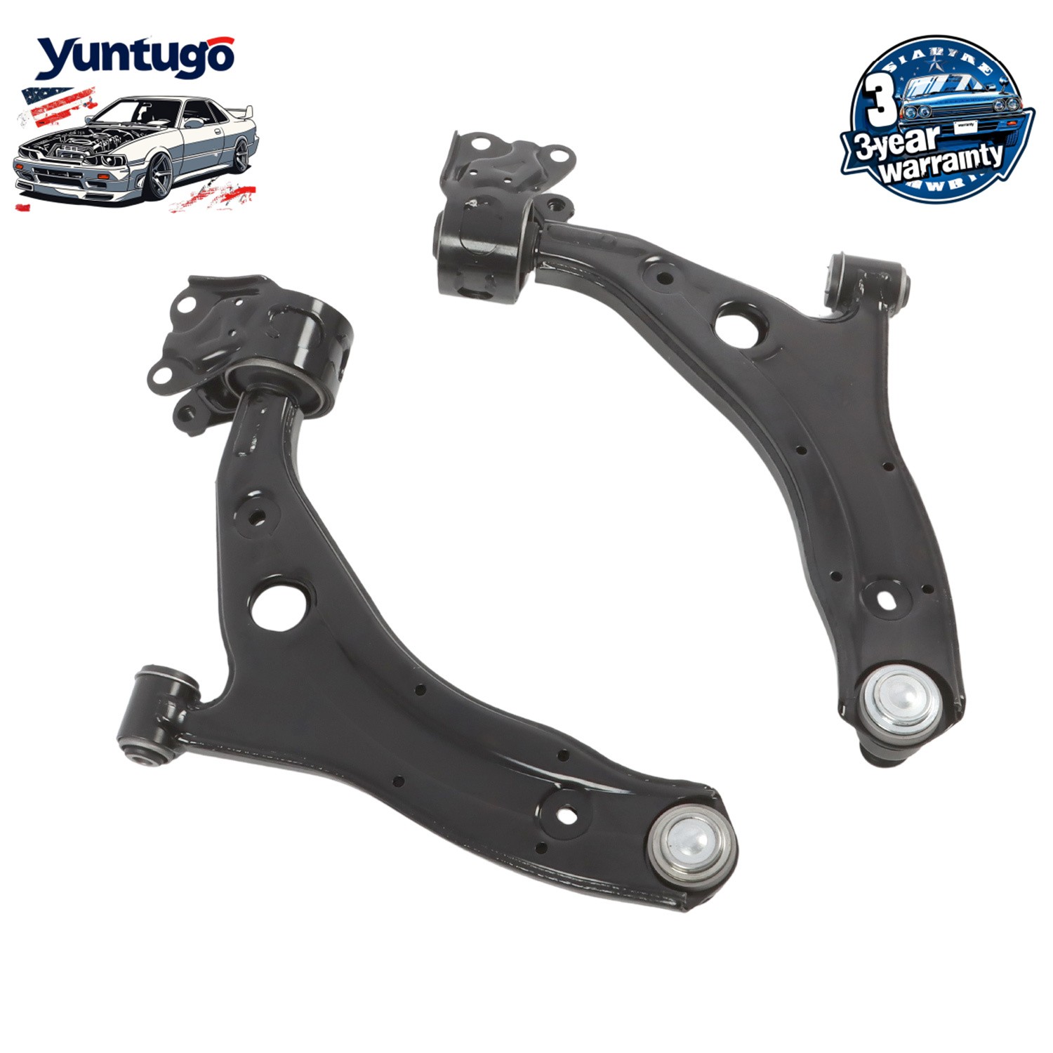 Front Lower Control Arms with Ball Joints For 2007-2014 Ford Edge Lincoln MKX