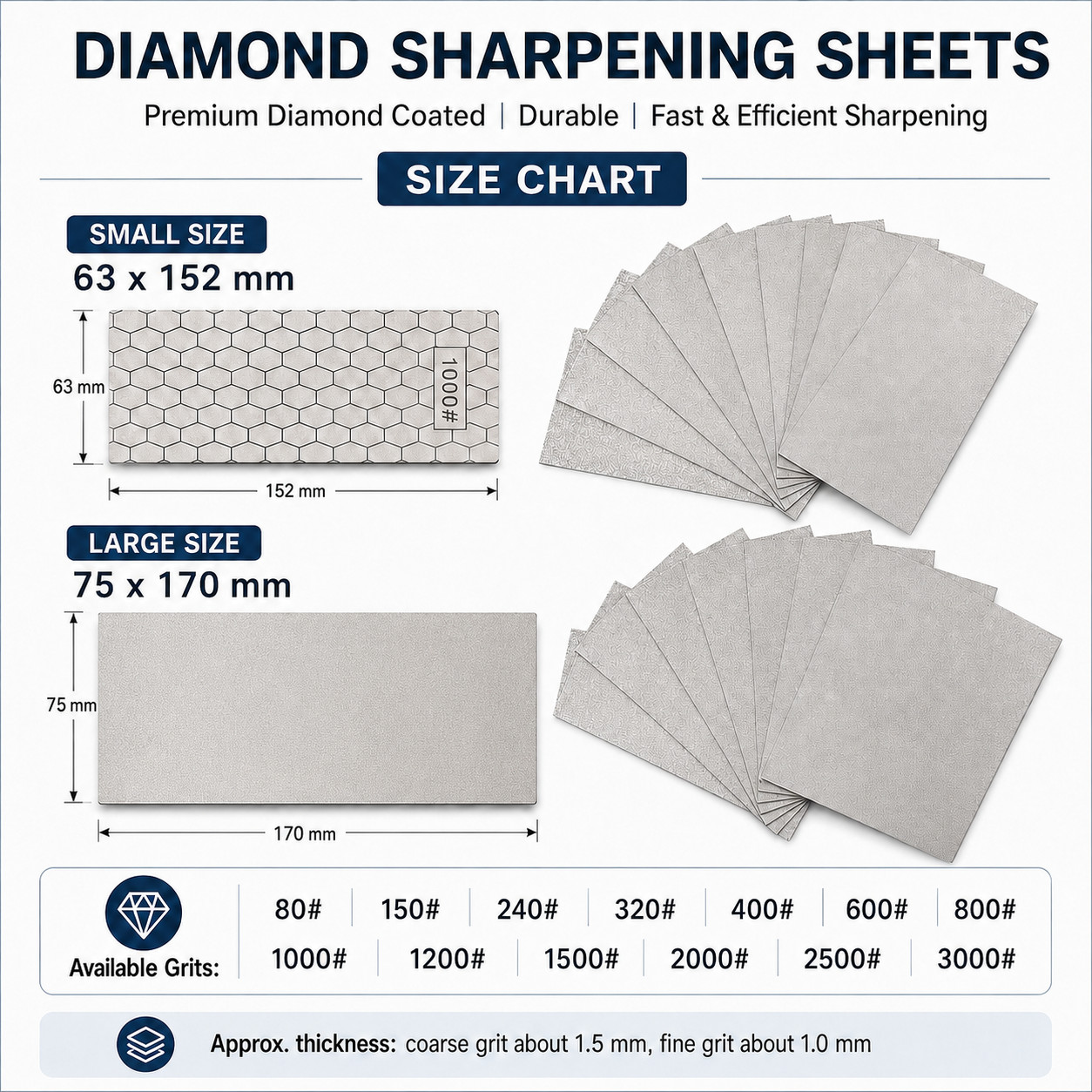 3000# Diamonds Whetstone Sharpener Knife Grinding Tool Woodworking