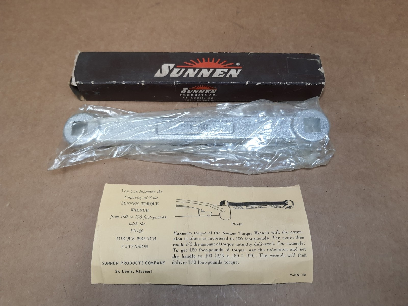 Sunnen PN-40 Torque Wrench Extension for PN-50 Torque Wrench
