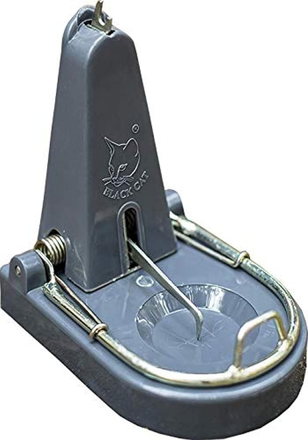 Black Cat Standard Rat Trap Mouse Catch Reusable Plastic Pest Control Grey