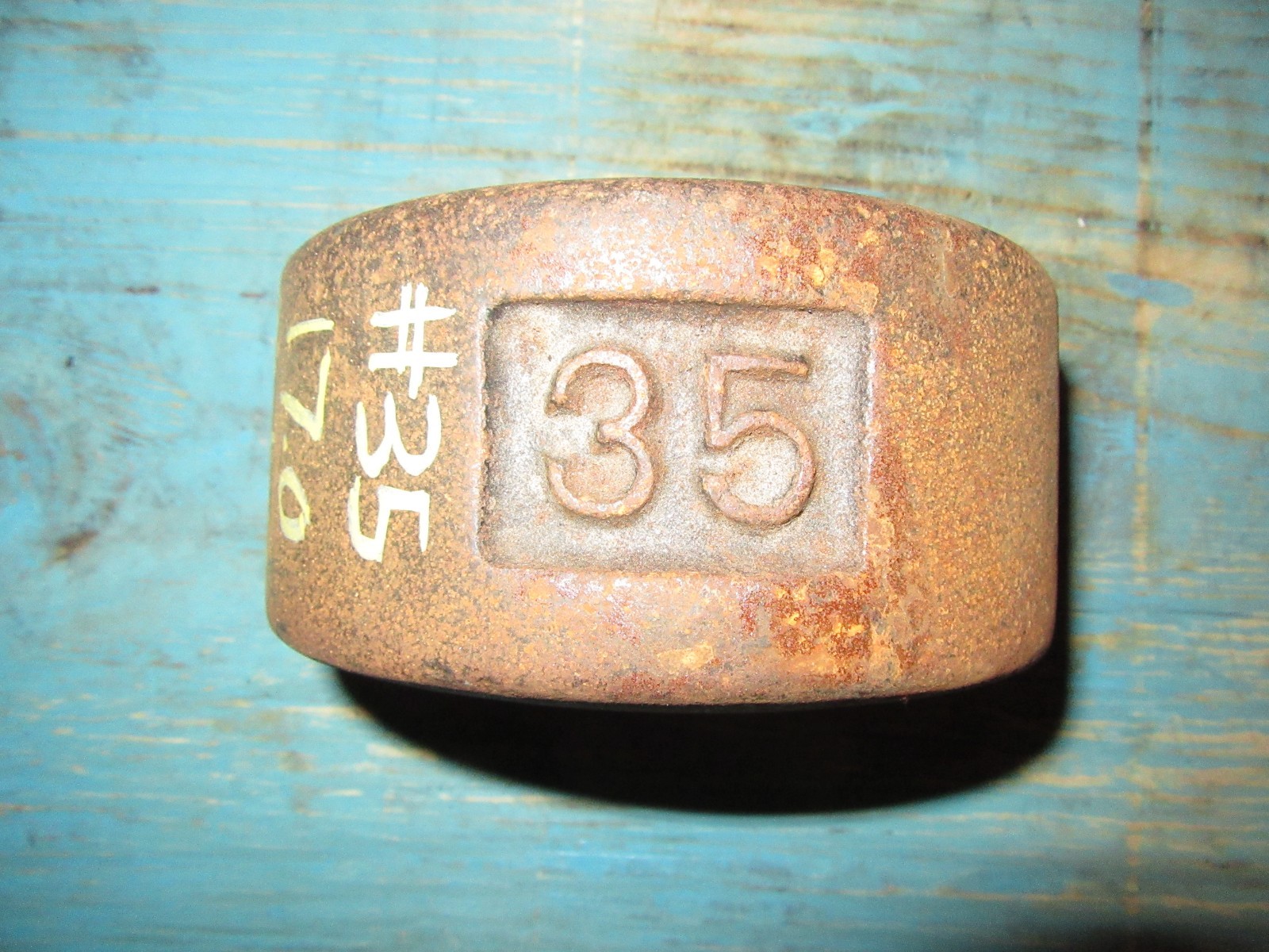 YORK Roundhead Half 35 Pound Blob Grip Number Side 2nd Generation