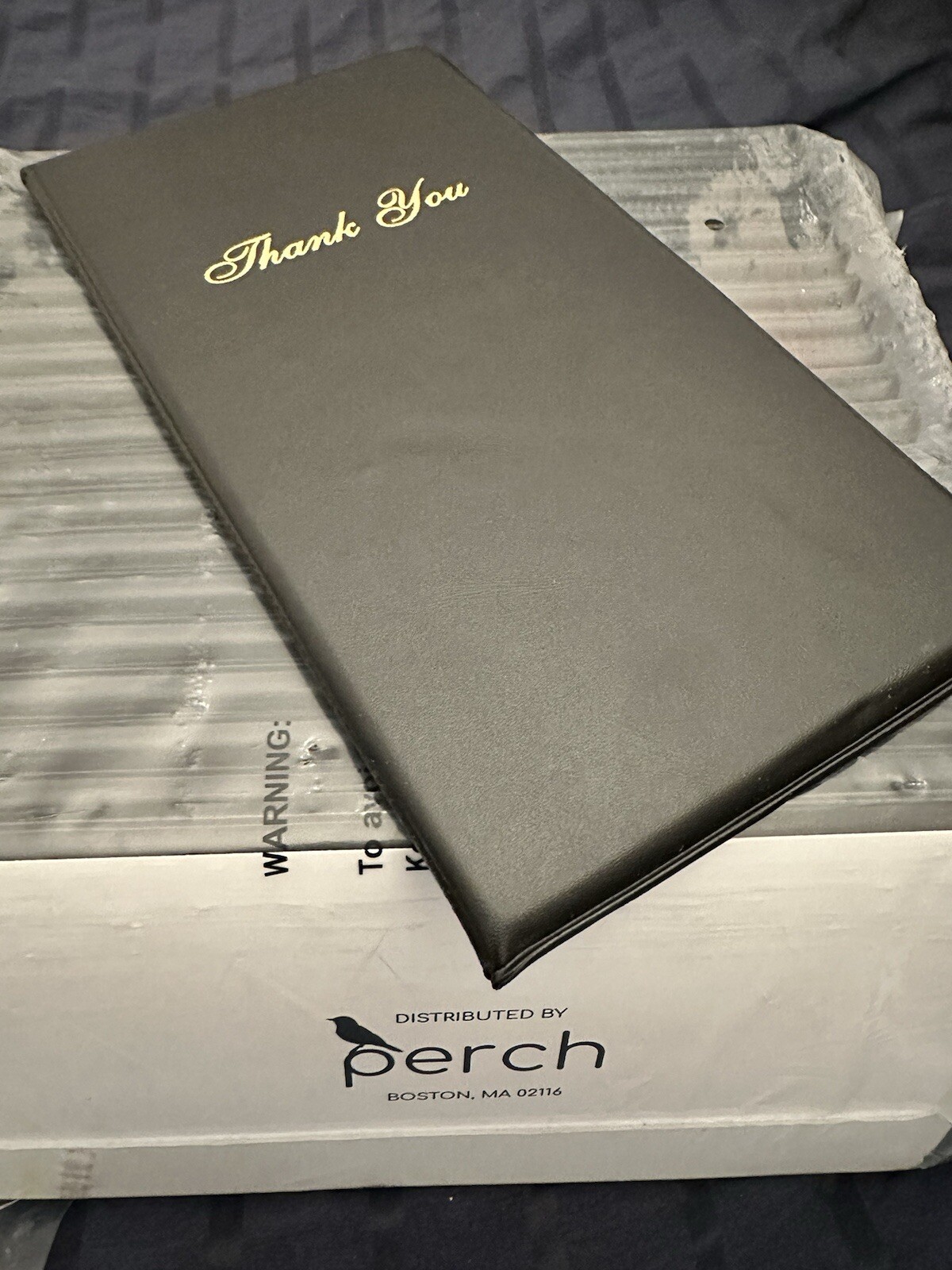 20 Pcs Check Presenters for Restaurants, Guest Check Card Holders Black New
