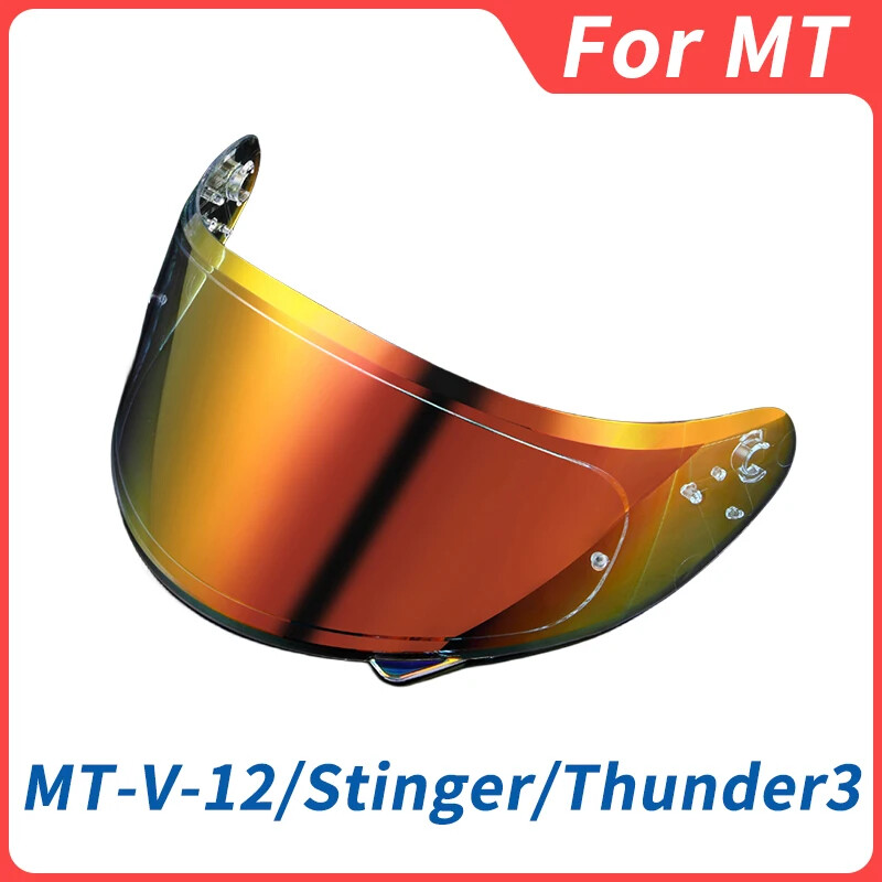 Visor Lens Replacement For MT STINGER V-12 THUNDER 3 3SV Helmet Anti-fog Clear