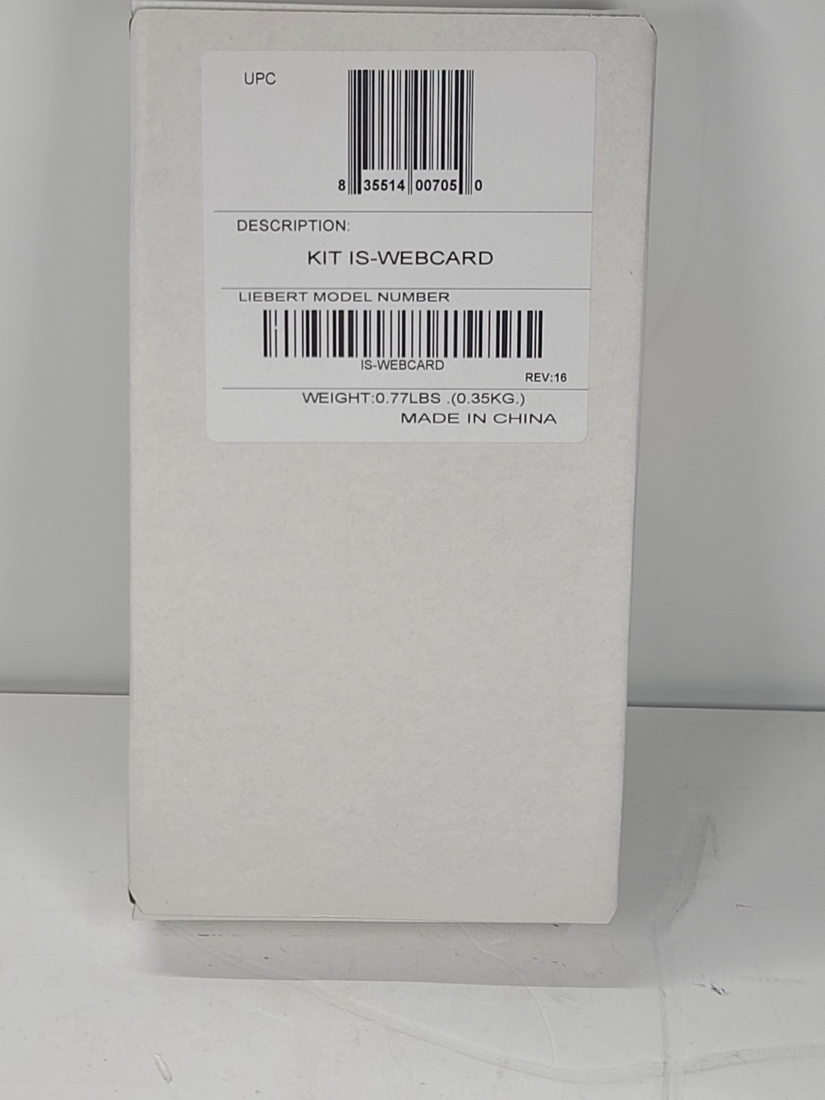 Emerson Liebert IS-WEBCARD FACTORY SEALED