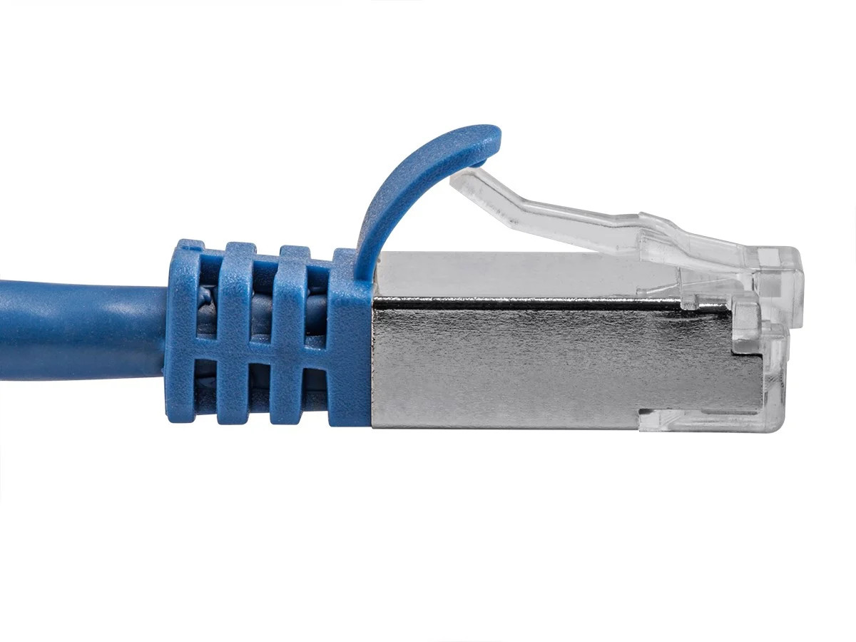 Monoprice Cat7 Ethernet Patch Cable - 3 feet - Blue | Flexboot RJ45 Stranded