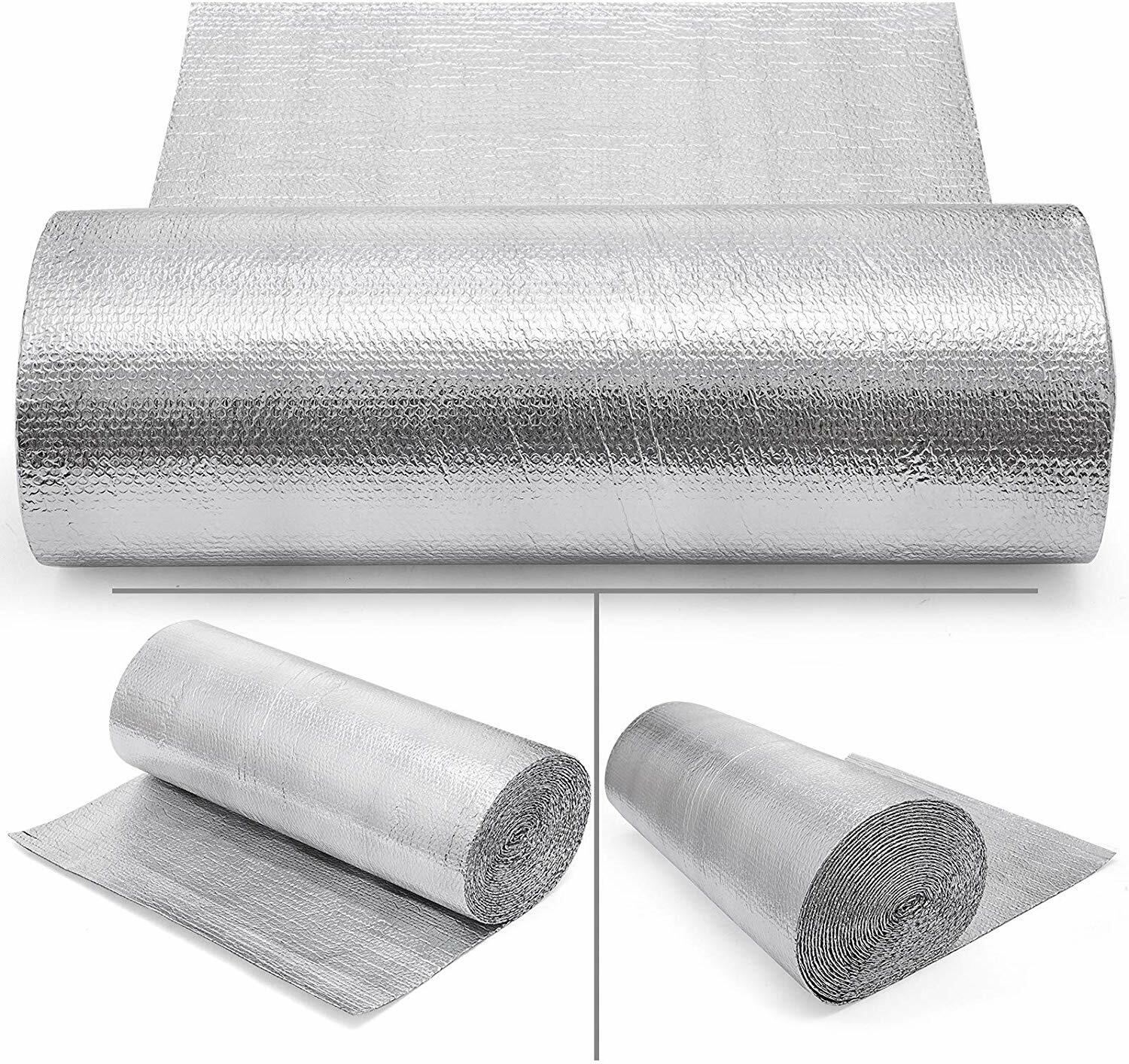 Reflective Foil Insulation Roll Double Bubble Green Energy Reflectix 4x5