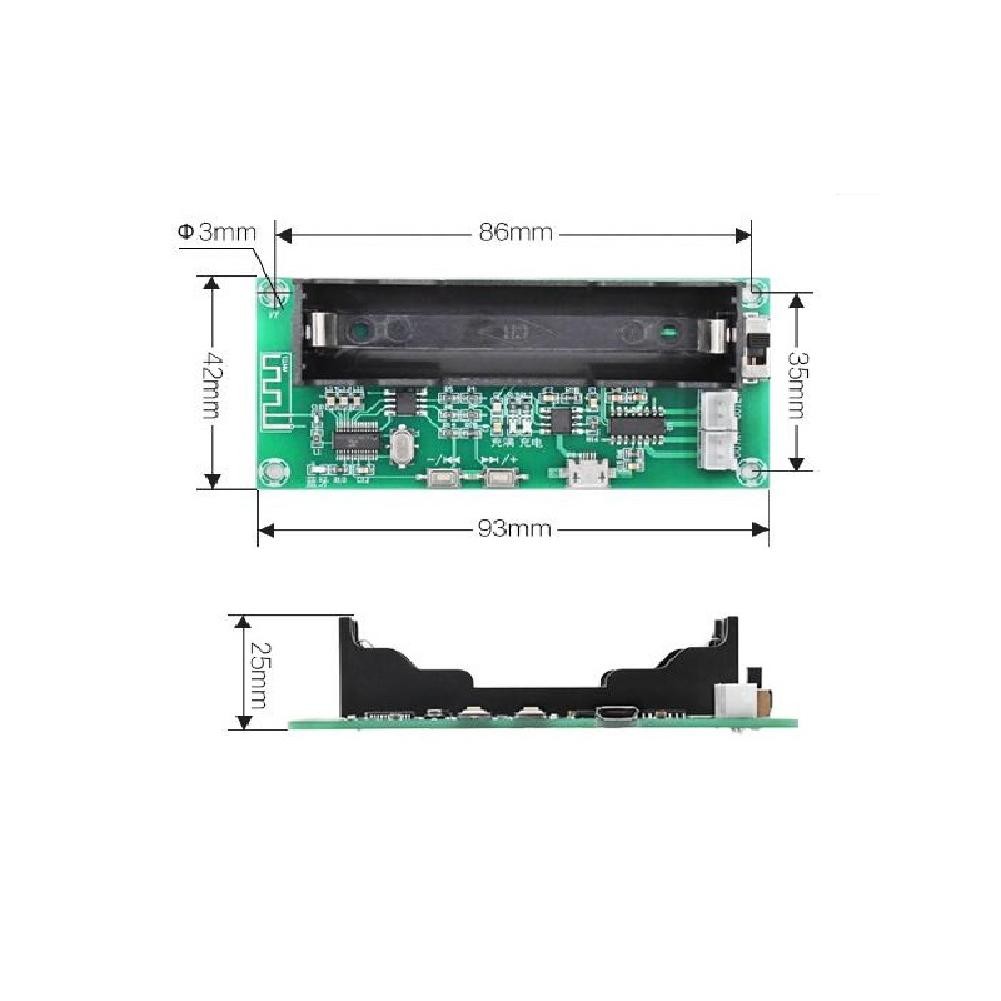 PAM8403 Digital Amplifier Board Bluetooth 5.0 Audio Module 2 Channel 2*3W DIY