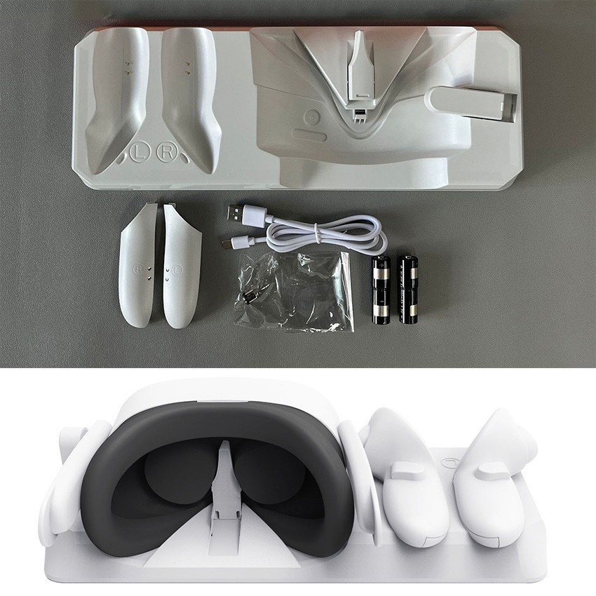 VR Glasses & Handle Charging Stand Colorful Light Charger Parts For Quest 3S