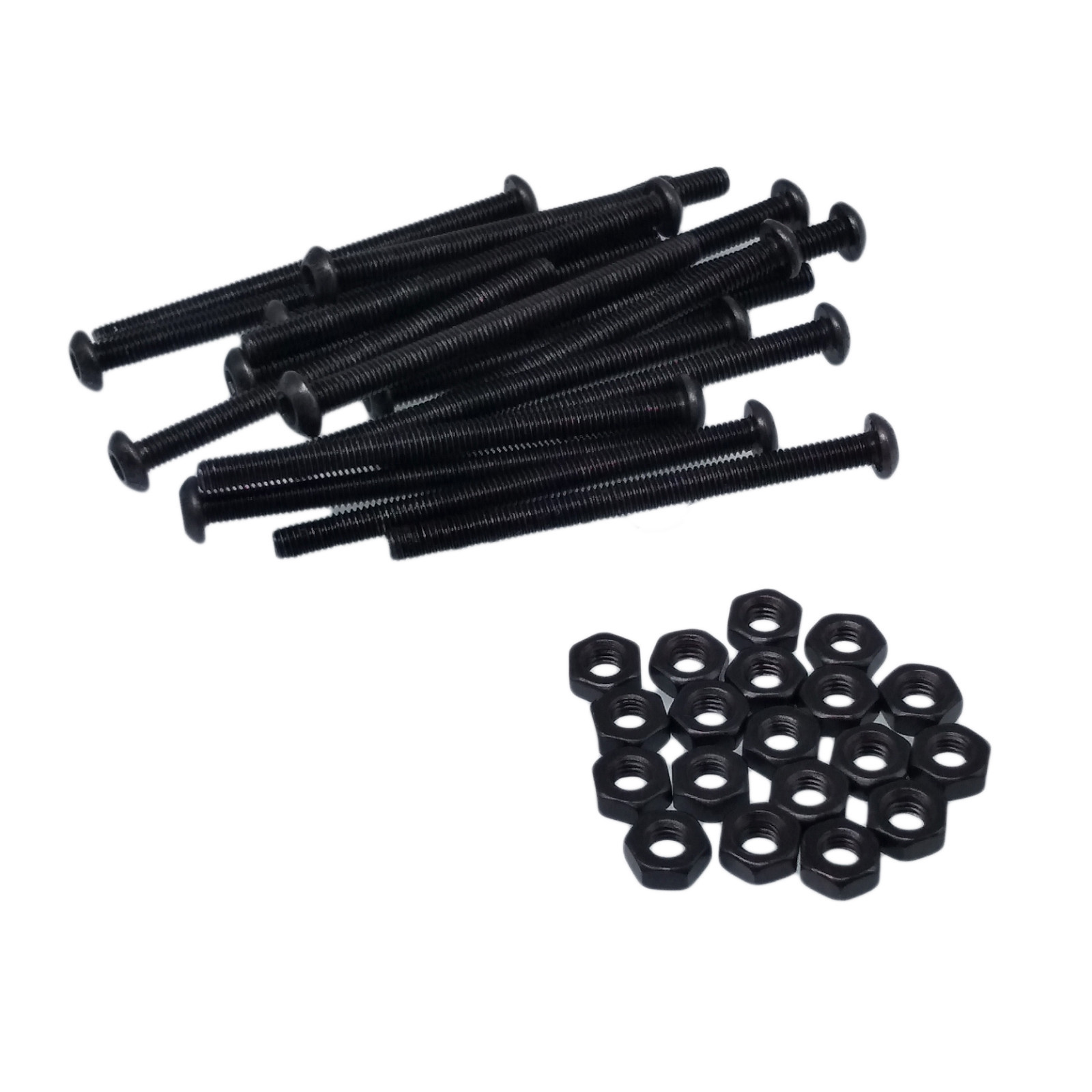 50x M3 x 40mm Alloy Steel Hexagon Socket Button Head Screw ISO7380 Nuts