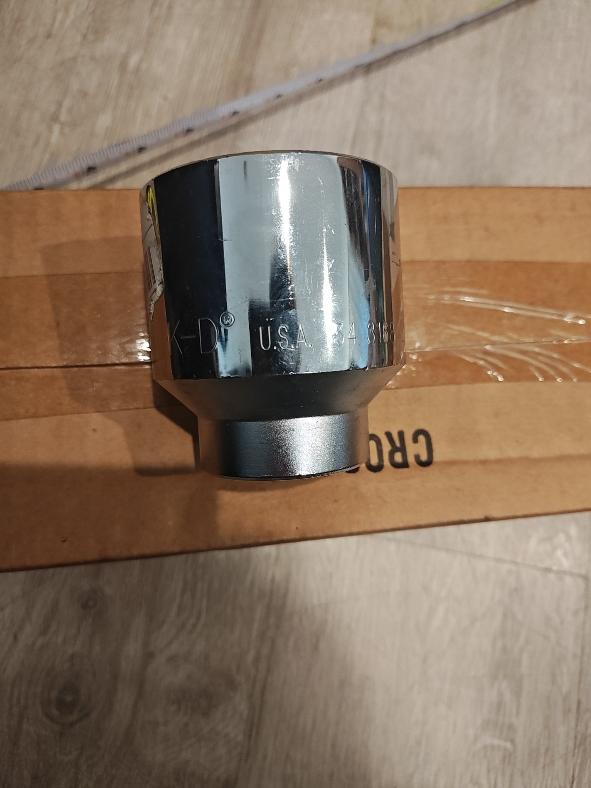 NEW OLD STOCK 3/4" DRIVE 2 1/8" SOCKET, 12-point USA, POLISHED CHROME, KD 543168