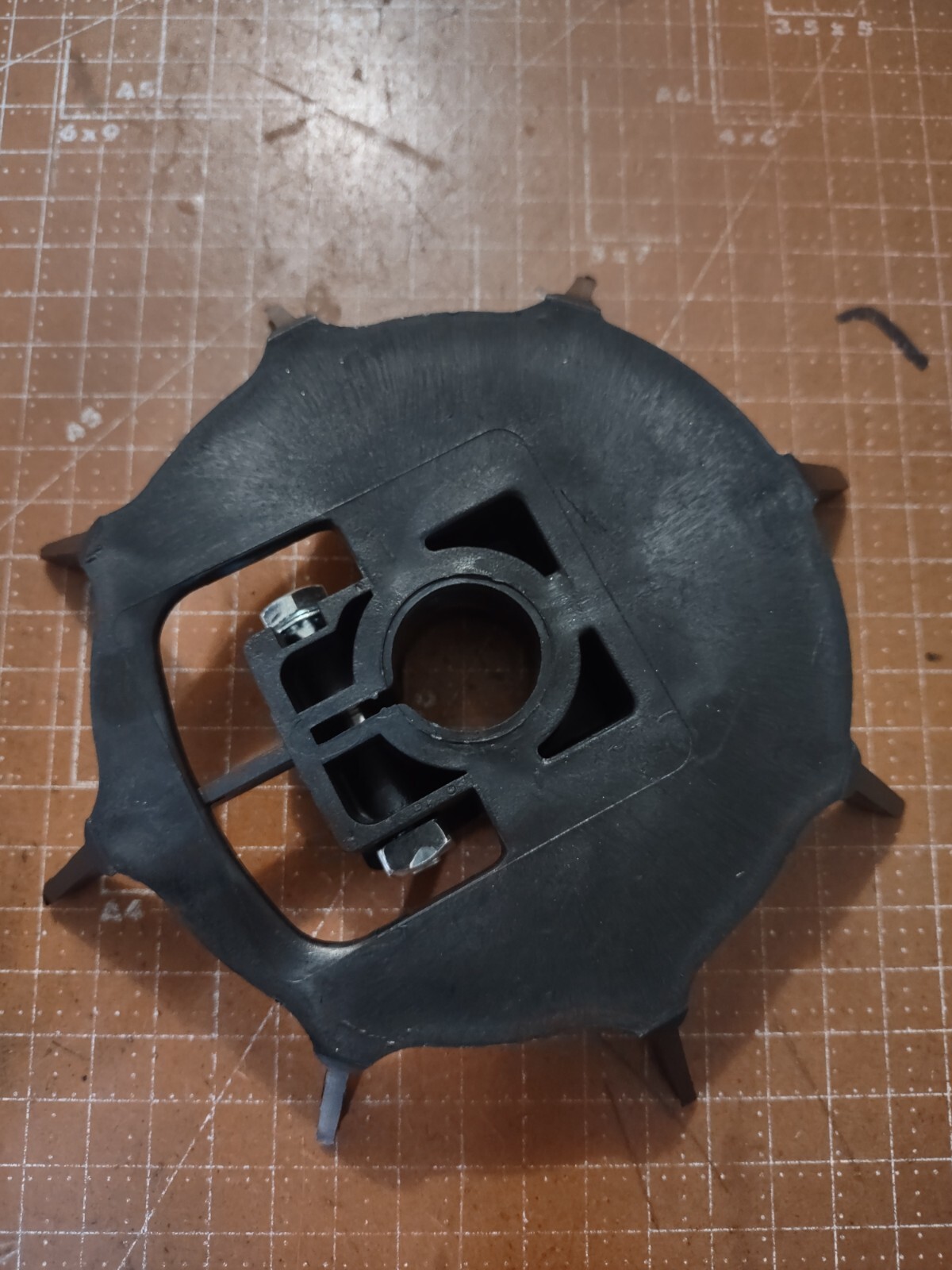 US Ventilator Fan 369160-000, O.D. 6", Shaft Diam. 0.875, 8 Blades 399406