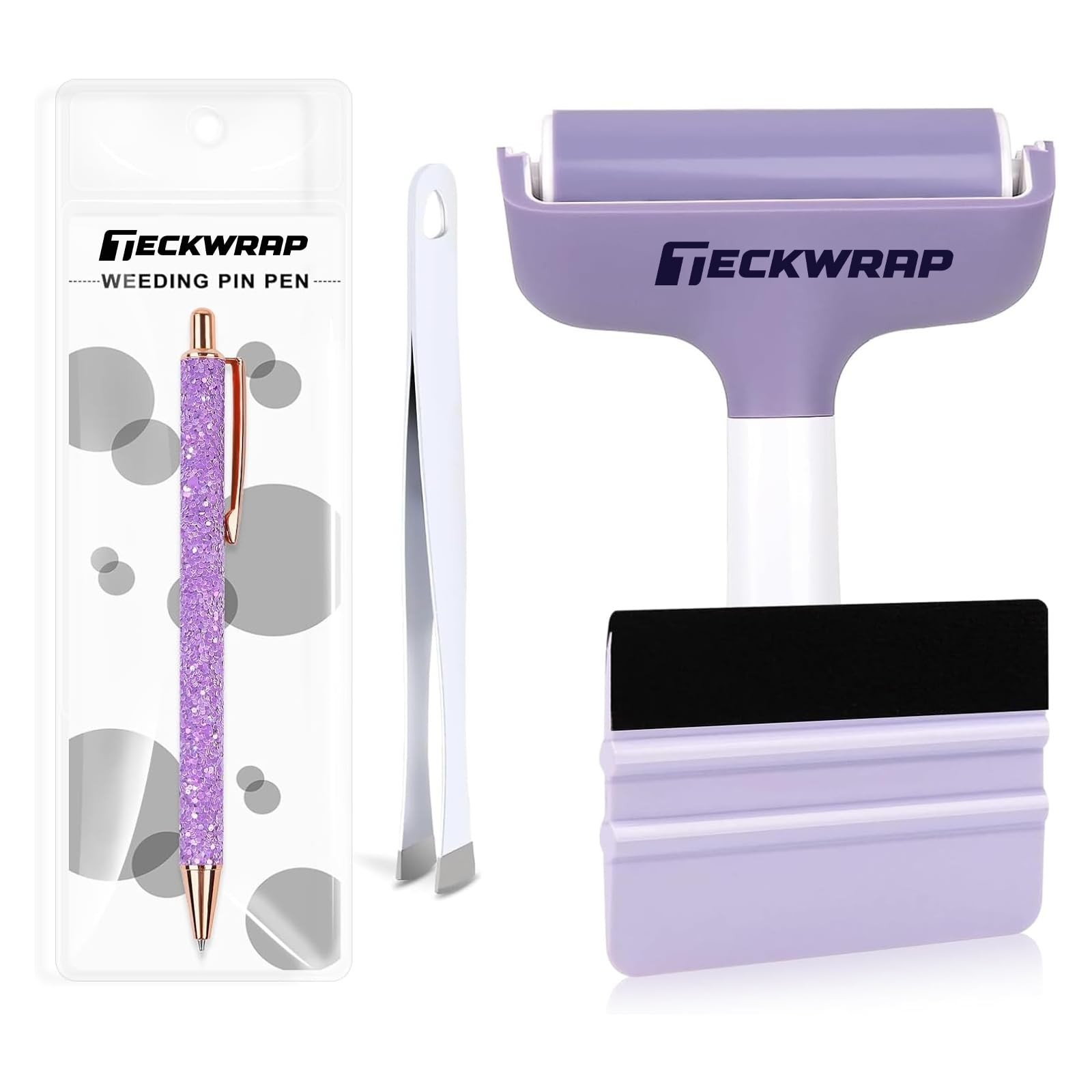 Brayer Roller Set, 4 PCS – Printmaking Brayer with Pin Pen, Tweezers & Felt S...