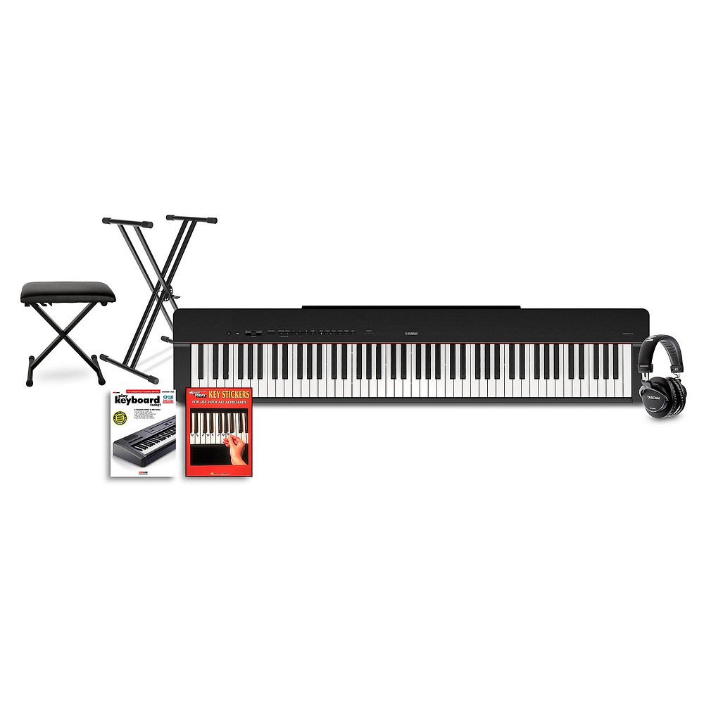 Yamaha P225 88Key Digital Piano Black Beginner Package