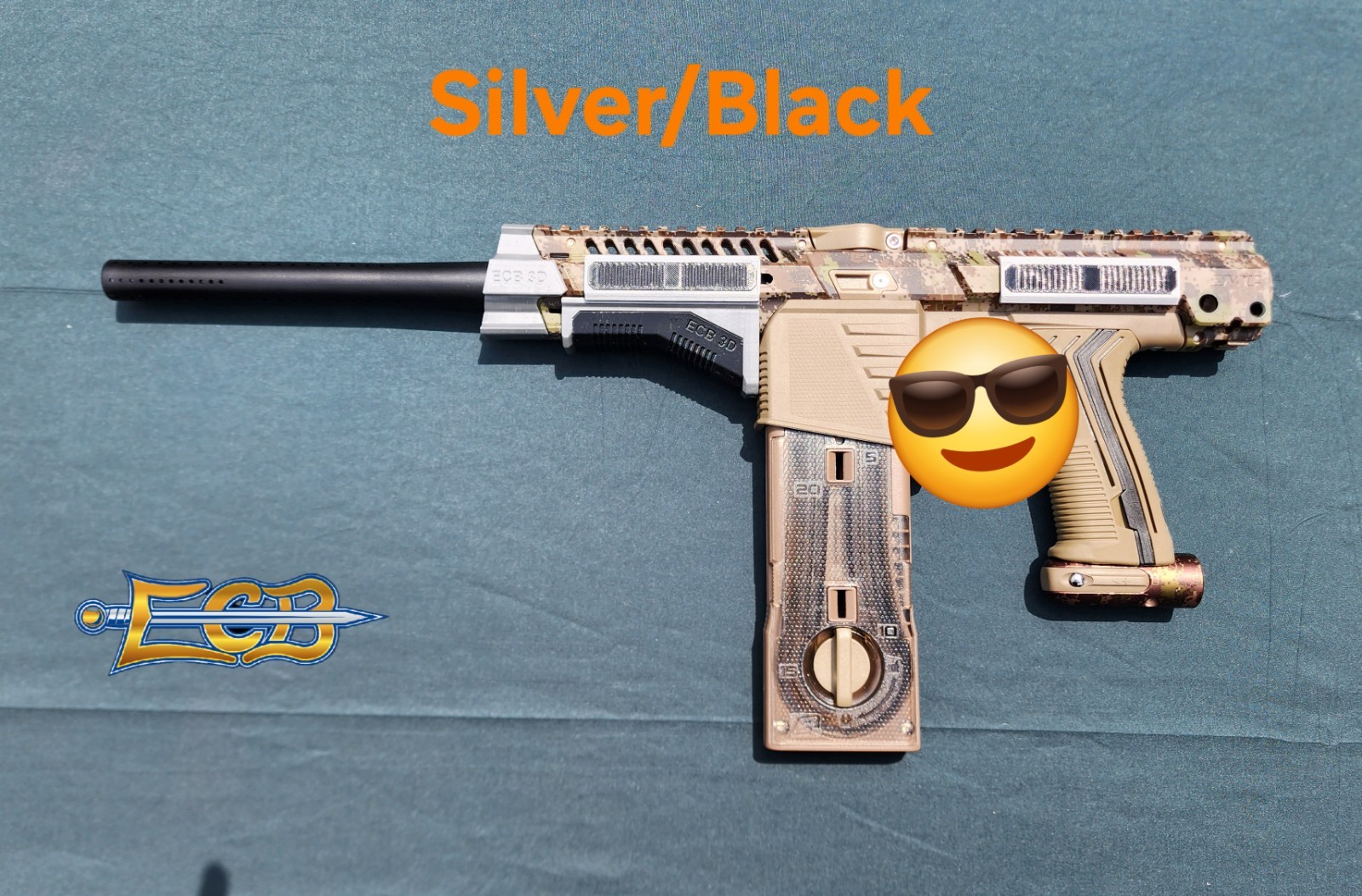 ECB 3D Printing Short Nose Shroud for the PE EMF100, Silver