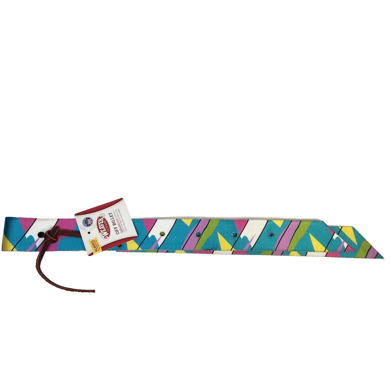 Weaver Leather Poly Off Billet (Pop Art) 13/4x39