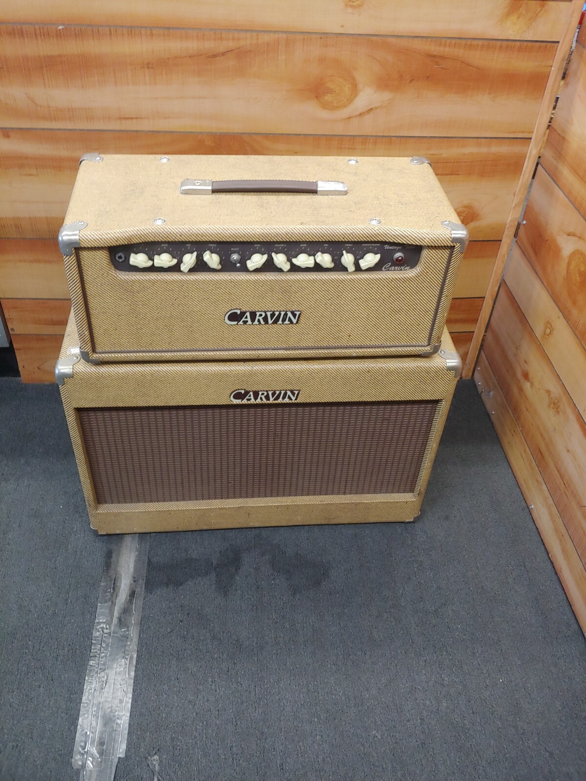 Carvin Vintage Tube 50W Tweed Amp Head & Speaker