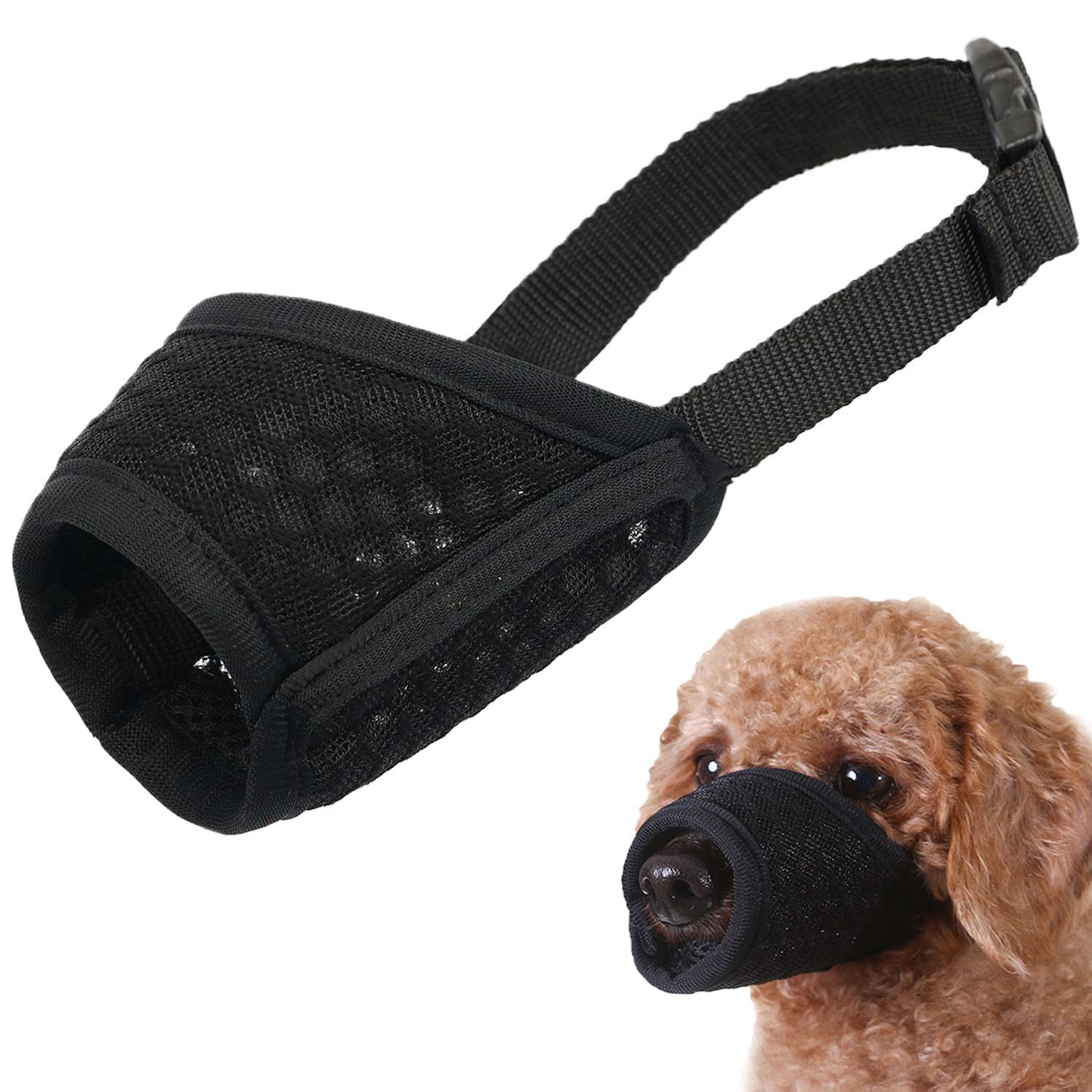 Mayerzon Dog Muzzle, Puppy Soft Mesh Muzzle for Small Medium Large Dogs Chihuahu