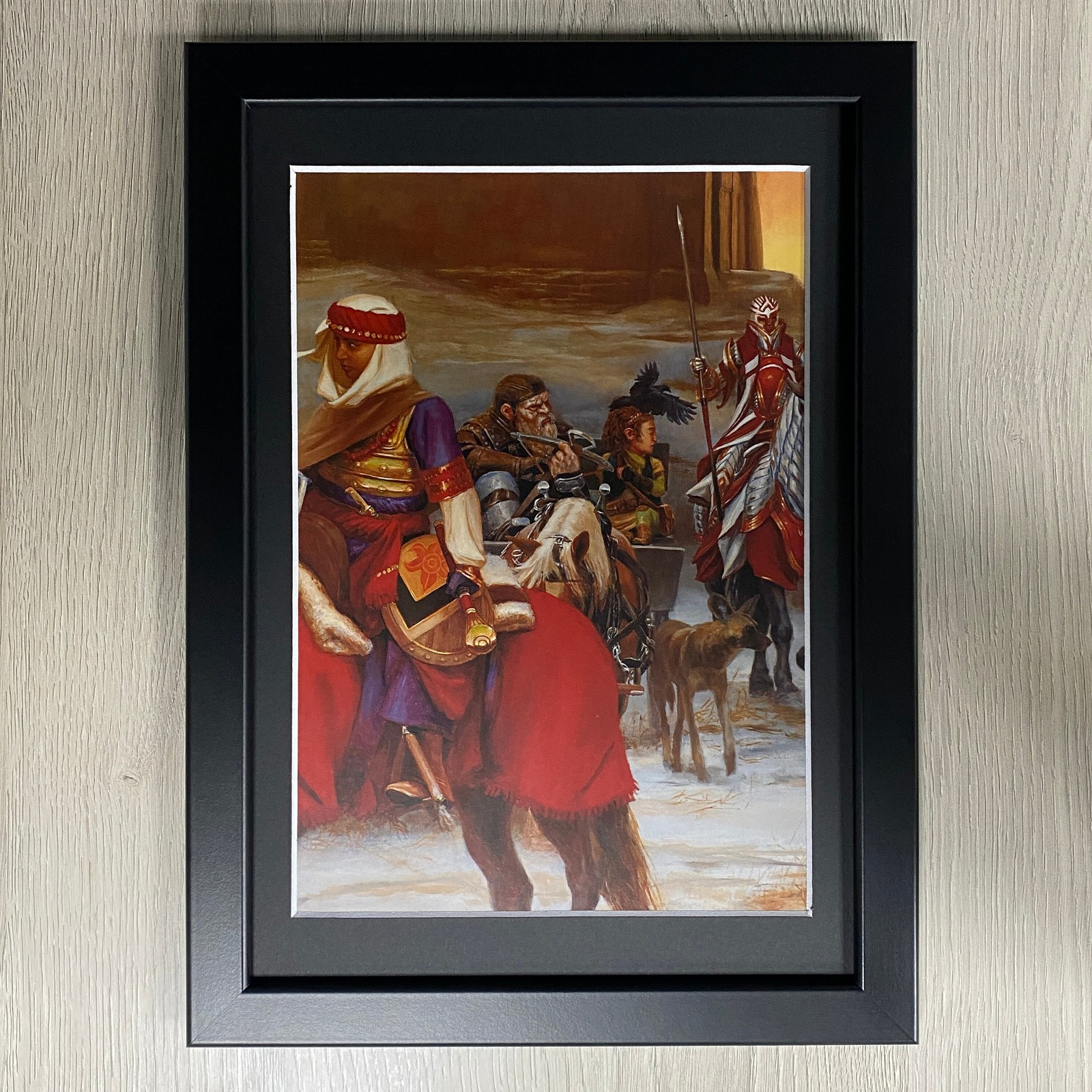 DUNGEONS & DRAGONS FRAMED ART. GNOME, DWARF, GARY GYGAX, D&D, TSR, RPG