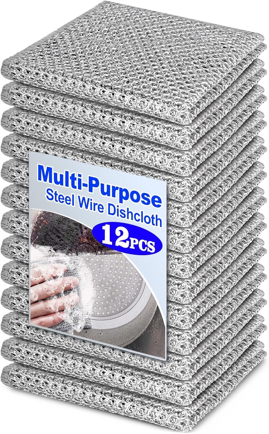 Multipurpose Wire Miracle Cleaning Clothes Thickened Cleaning Sponge Scrub