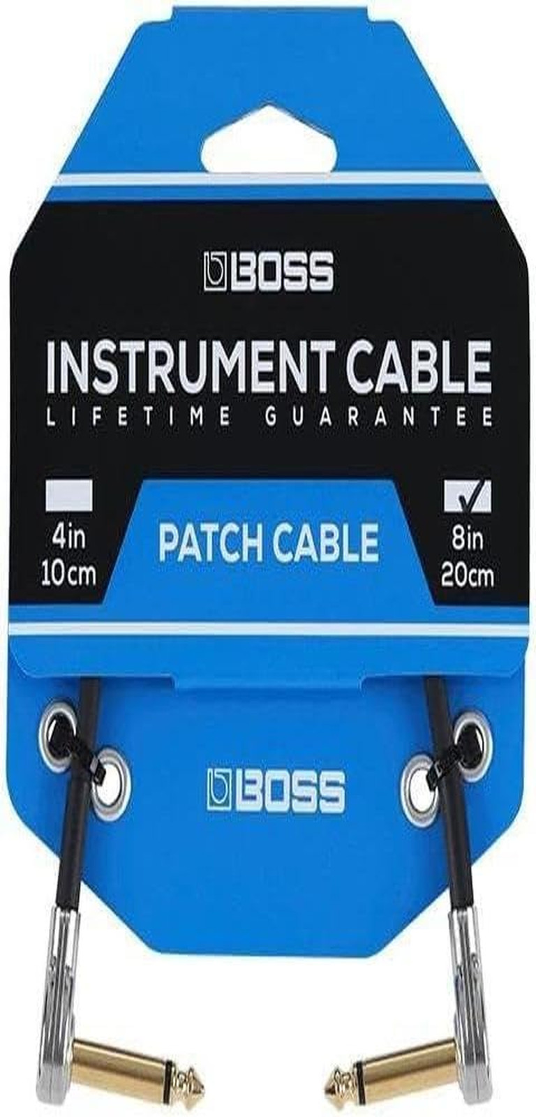 Bpc-8 – 8In/20Cm Length – Space-Saving Pedal Patch Cable with Slimline Pancake P
