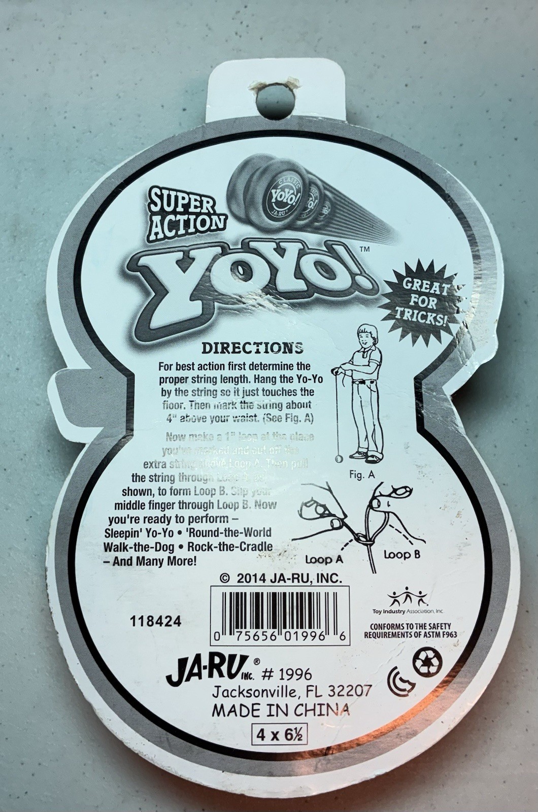 Ja-Ru Clear Yo-yo Super Action Tech Pro Model #1996 New in Package