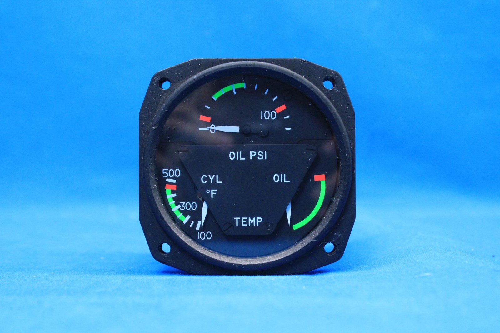 Used R.C. Allen Cessna Aircraft 3 in 1 Engine Gauge, p/n C662019-0101 (23695)