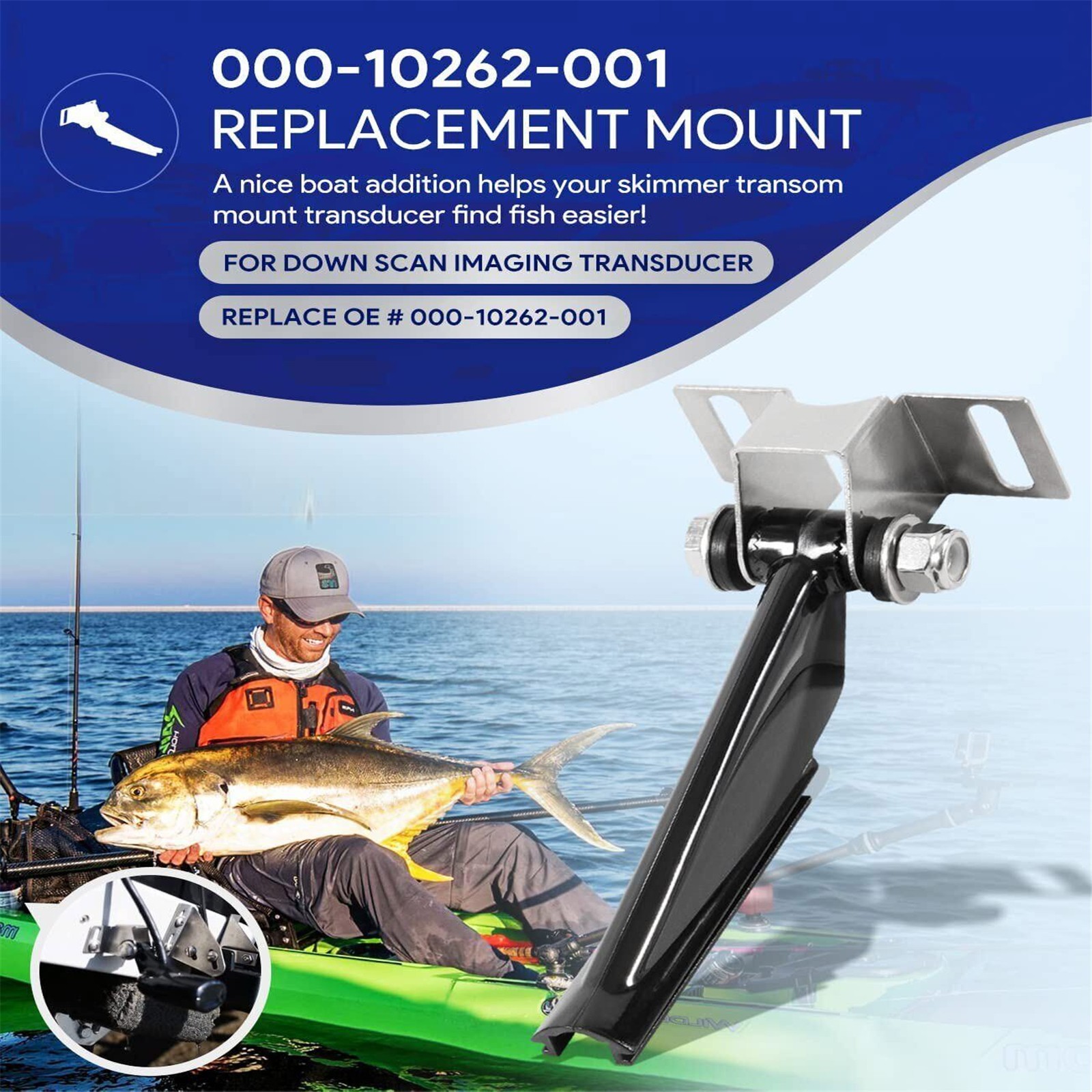 Sensor Mounting Bracket Compatible with DSI Skimmer Transom 000-10262-001