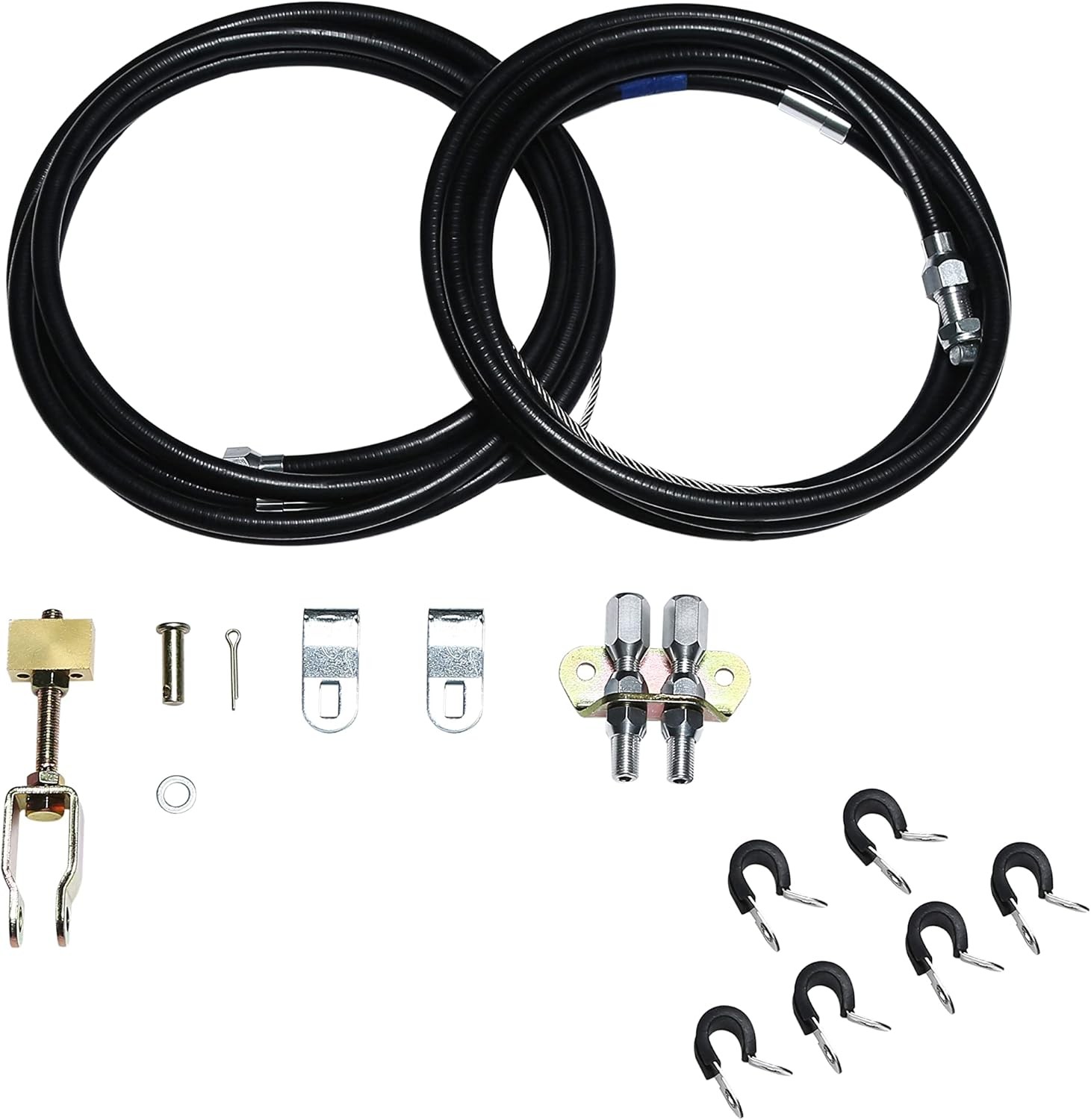 Universal Emergency Parking Brake Cable Complete Kit Replace 330-9371