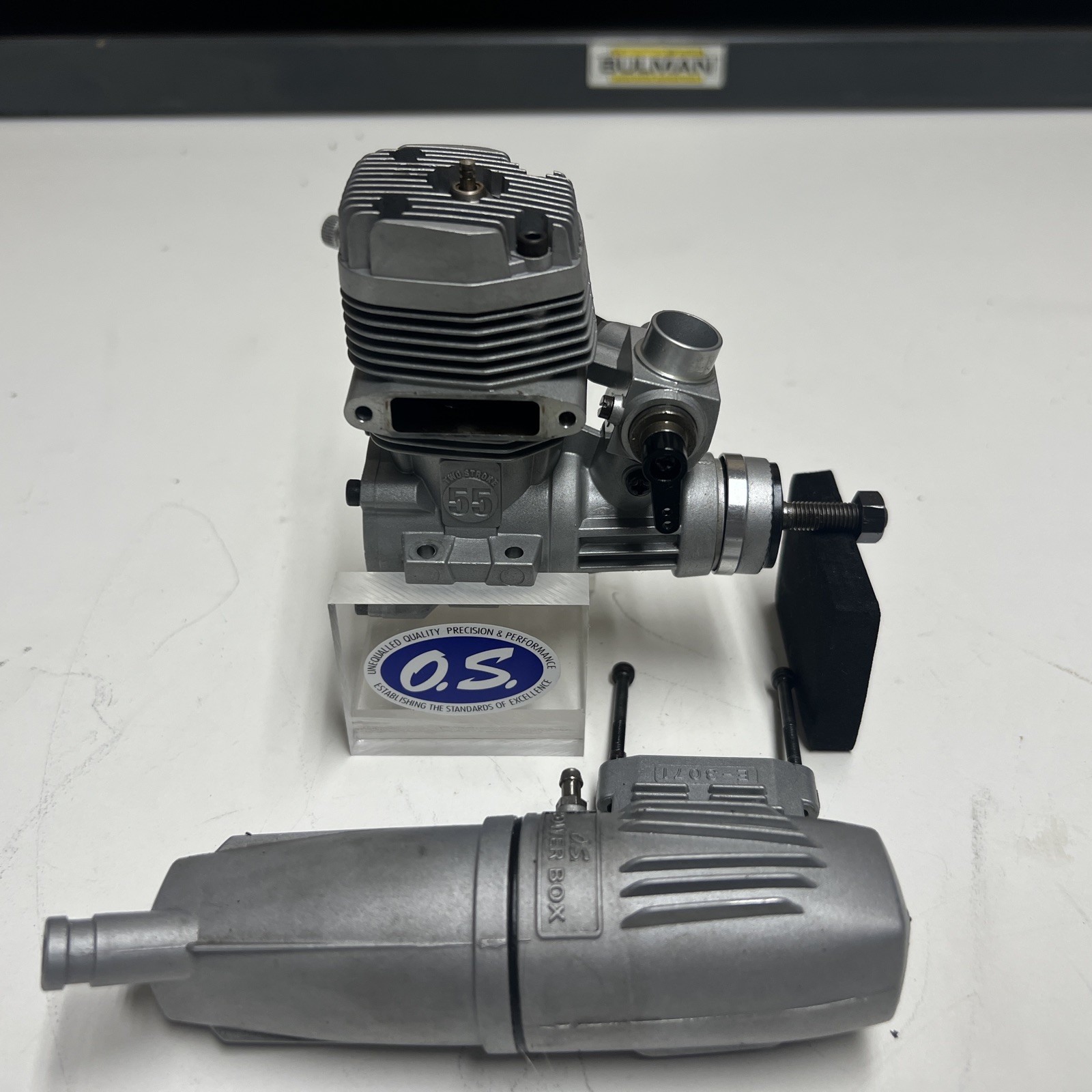 OS 55 AX  WITH MUFFLER AIRPLANE ENGINE