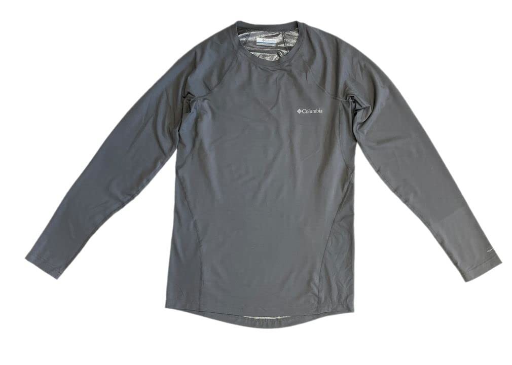 Columbia Mens Midweight BaseLayer Omni Heat Top Grey Long Shirt  XM6322-024