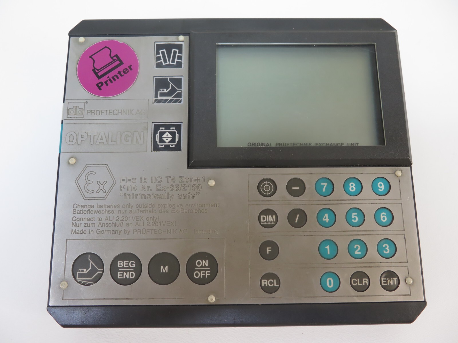 Pruftechnik ALI 2.050VP Optalign Laser Optical Laser Shaft Alignment Tool