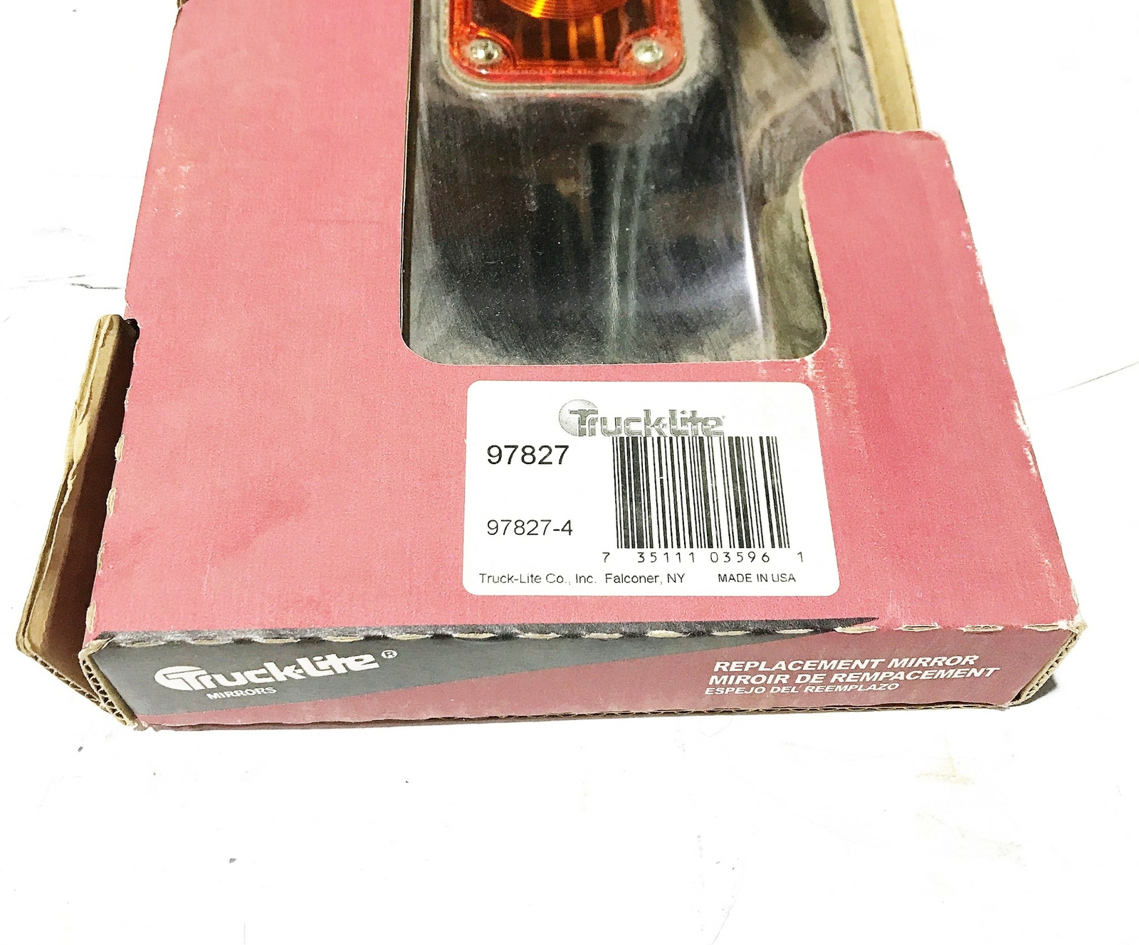 Truck-Lite Replacement Mirror w/ Reflector 97827 NOS
