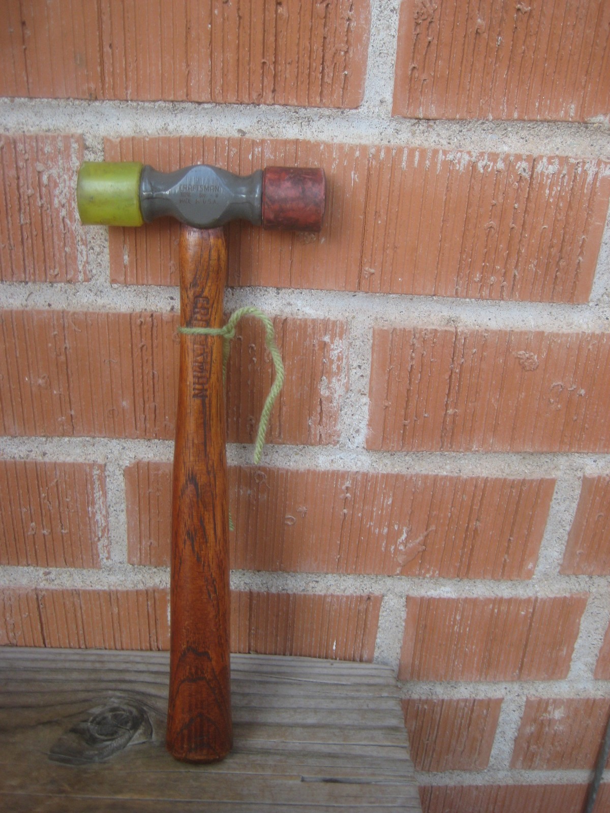Vintage 4 oz. Head x 10" Length ** CRAFTSMAN *** Mallet Rubber Hammer 38298 USA