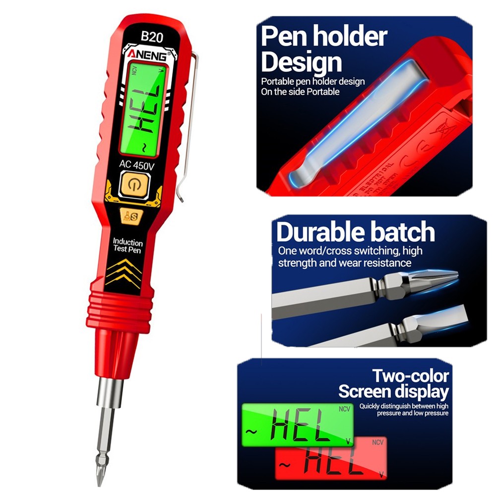 AC 30V-1000V Electric Circuit Tester Smart Digital Voltage Power Pen Non-Contact