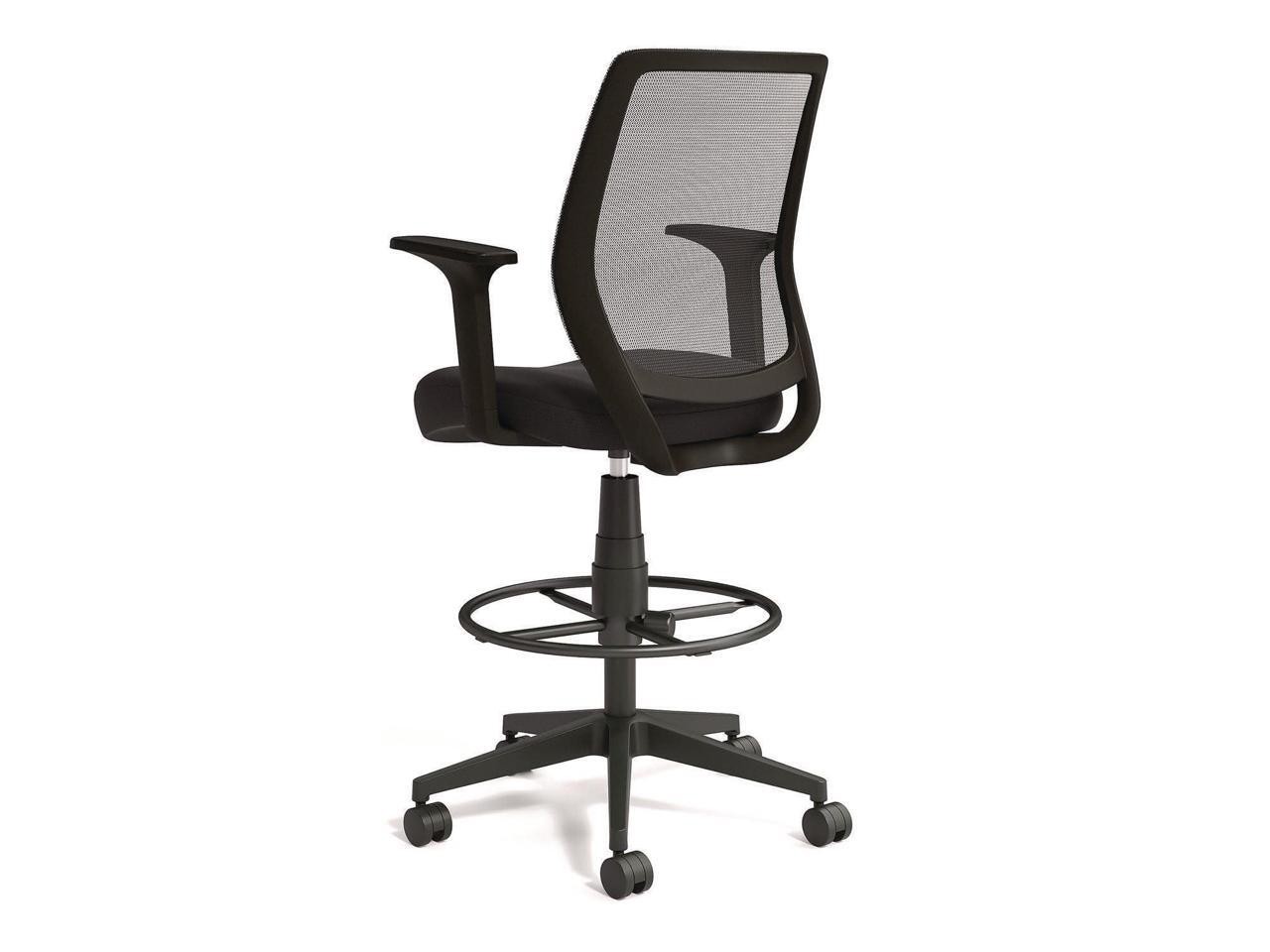 Alera Wessex Drafting Stool - Mesh Back - Supports Up to 275 lb - 27.95 to 33.66