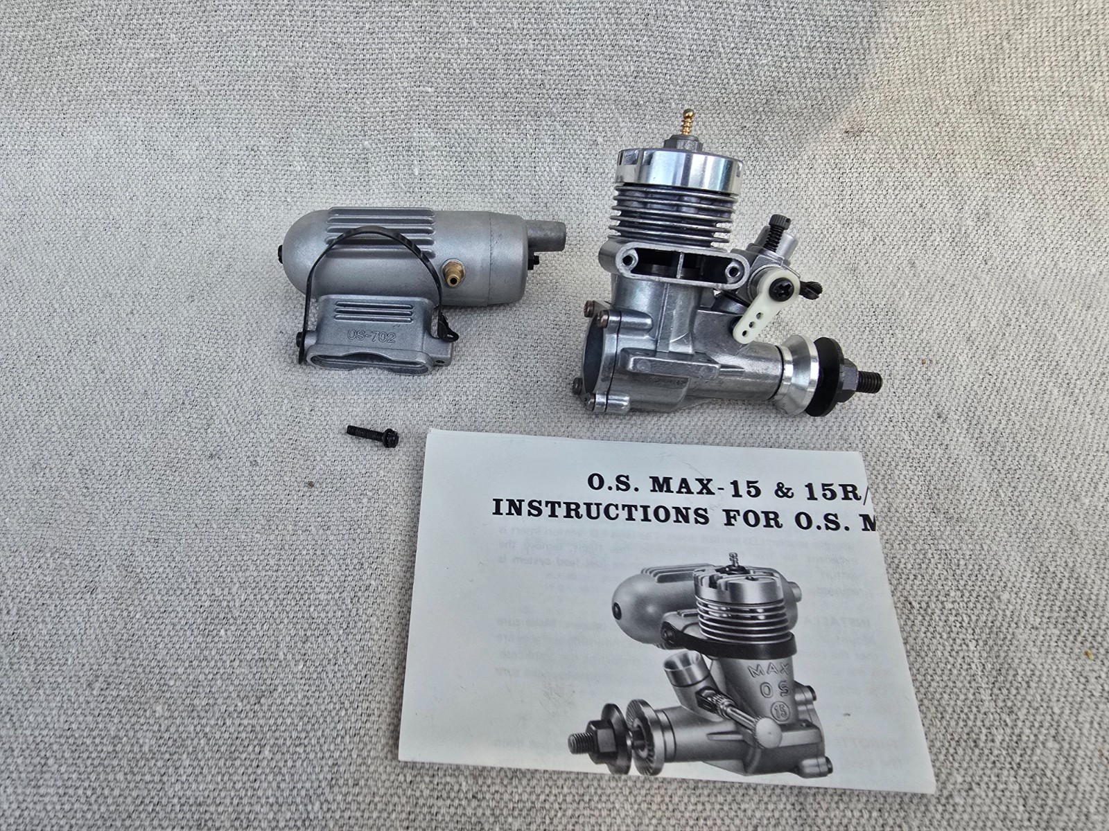 OS Max 15 RC Model Airplane Engine with Muffler