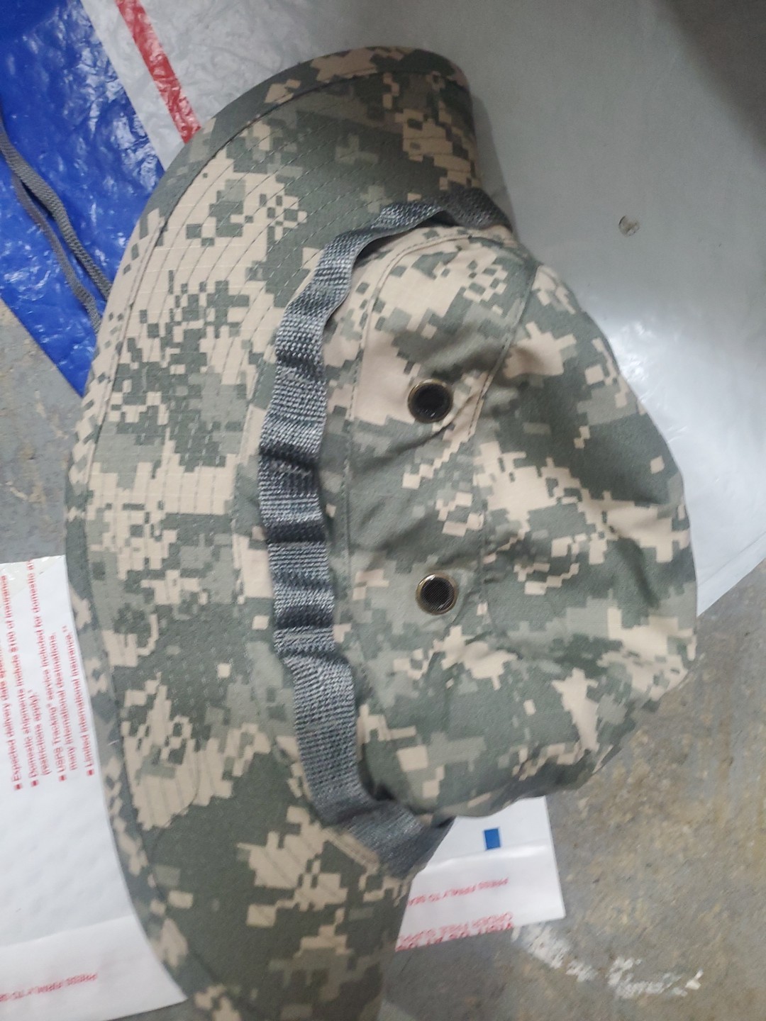 Acu Digital Army  Combat Sun Hat Bonnie Cap Size 7 3/8 New