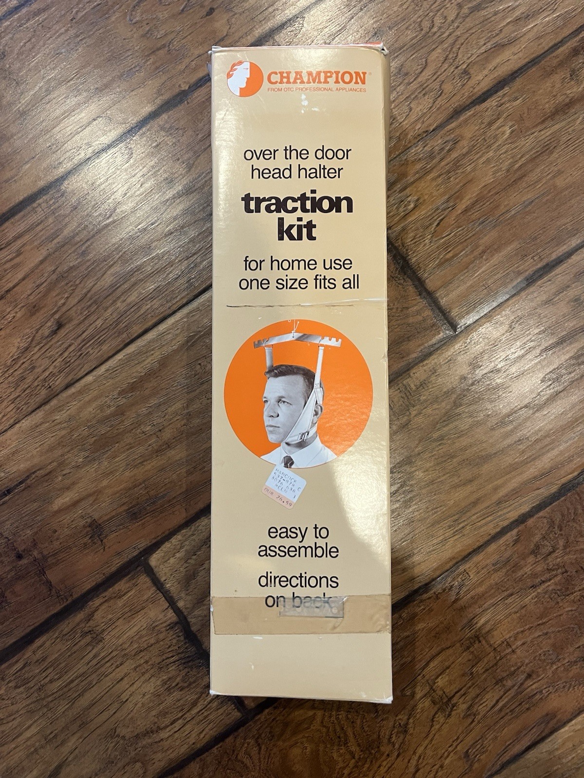 Circa 1969 Vintage Champion Over-the-Door Head Halter Traction Kit