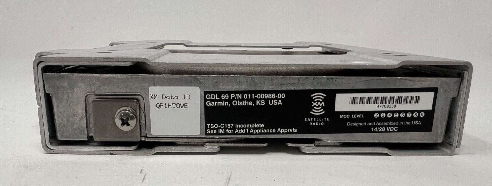 Garmin XM P/N 011-000986-00 GDL-69 with Tray