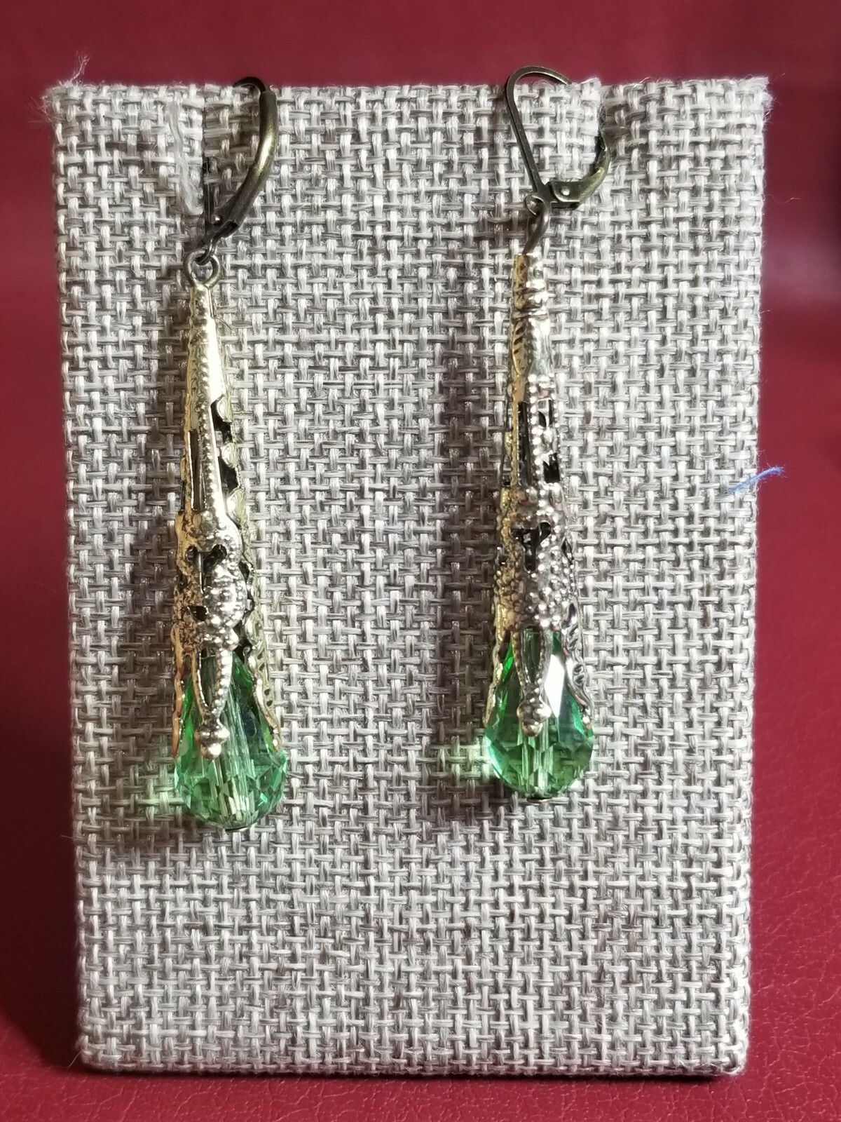 Vintage Style Crystal Water Drop Earrings