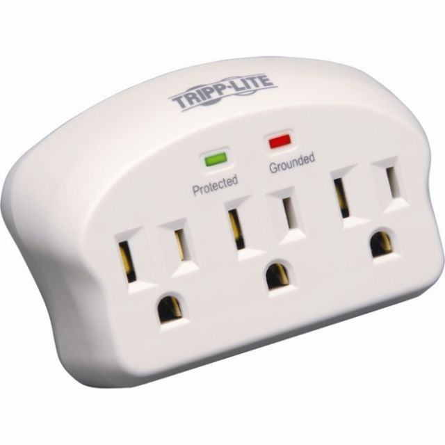 Lot of 2 Tripp-Lite 3 Outlet Portable Surge Protector SK3-0