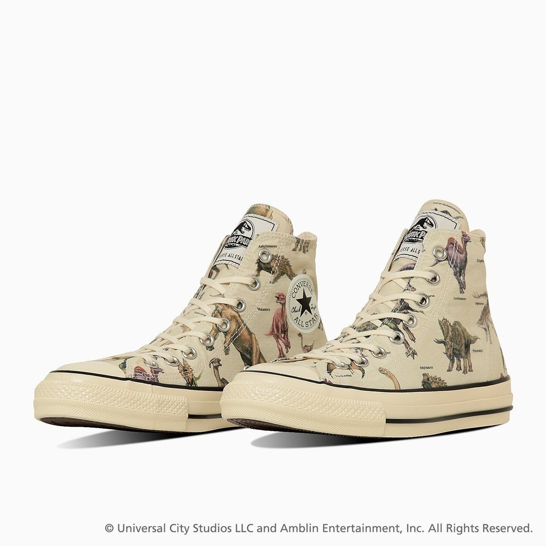 Converse All Star Aged DP Hi × Jurassic Park 31315570 Natural Men's Size Auth
