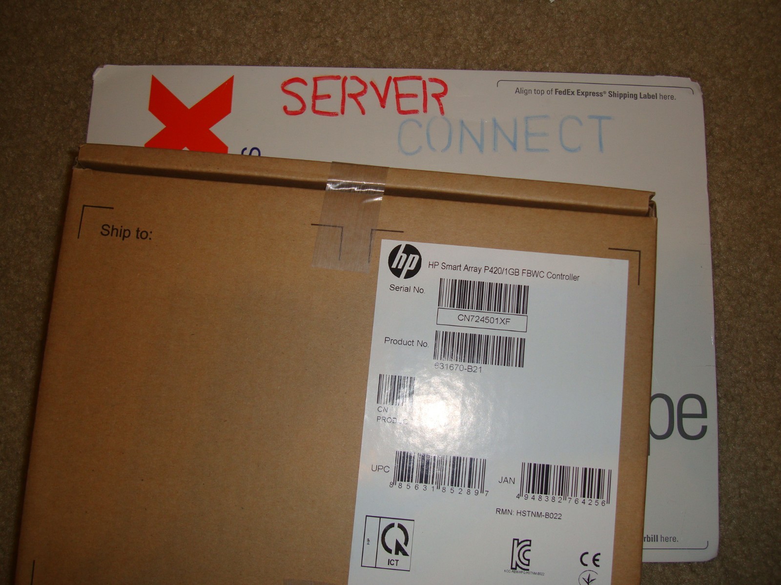 HP Smart Array P420 2GB FBWC 2-port SAS Controller 631671-B21 BRAND NEW SEALED