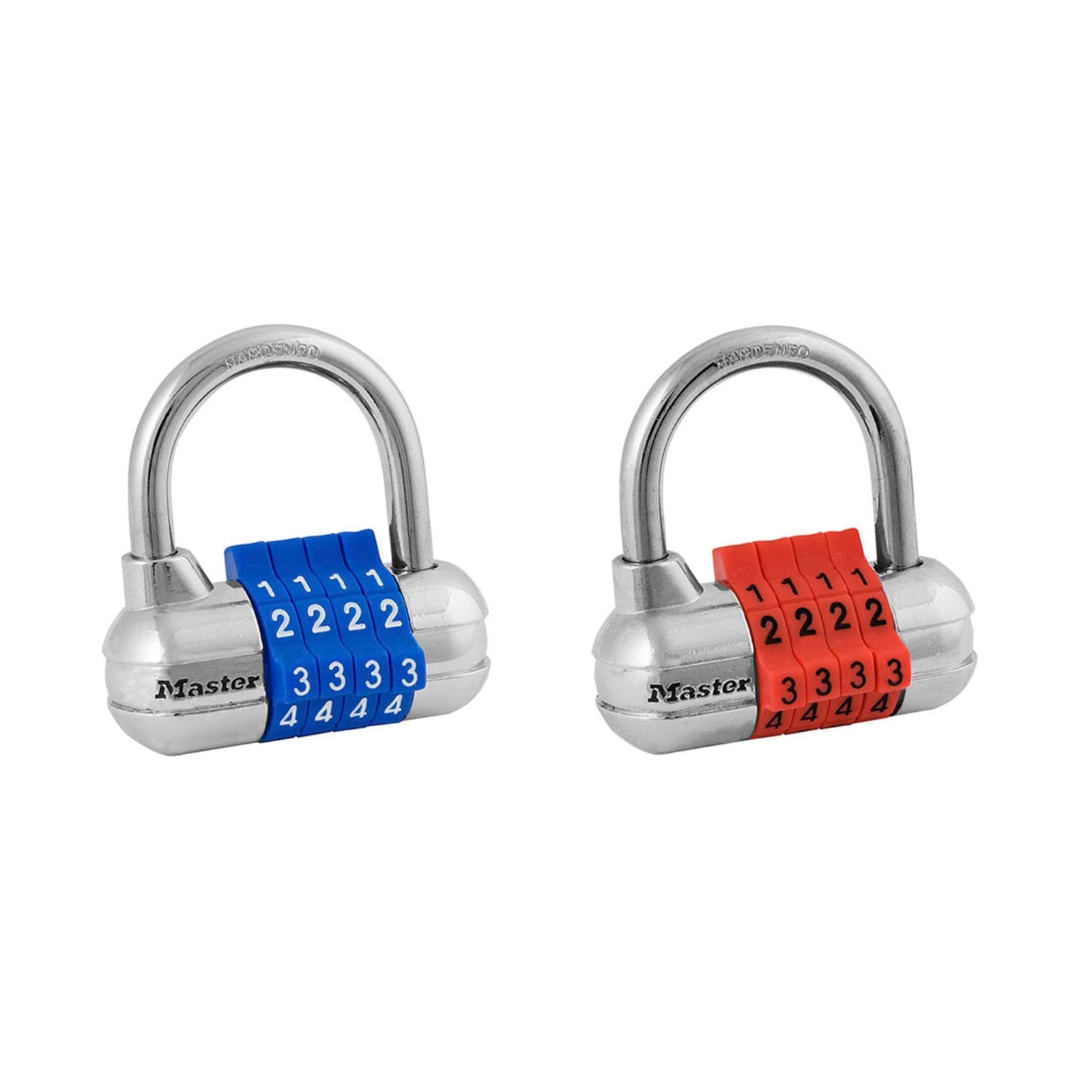 Custom Combination Padlock Set - 2 Pack Gym Locker Locks for Indoor Security