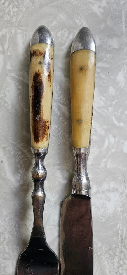 ORVIS 40 Pc Bone Handle Flatware Set