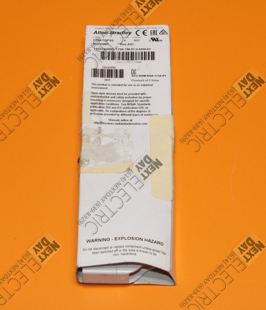 Allen Bradley, 1734-TOP3S, Point I/O IO PLC Socket Holder Card Terminal Base DIN
