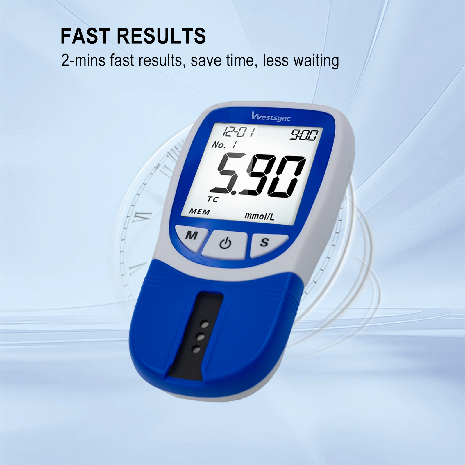 Blood Lipid Analyzer Cholesterol Triglyceride Five Item Tester With 10pcs Strips