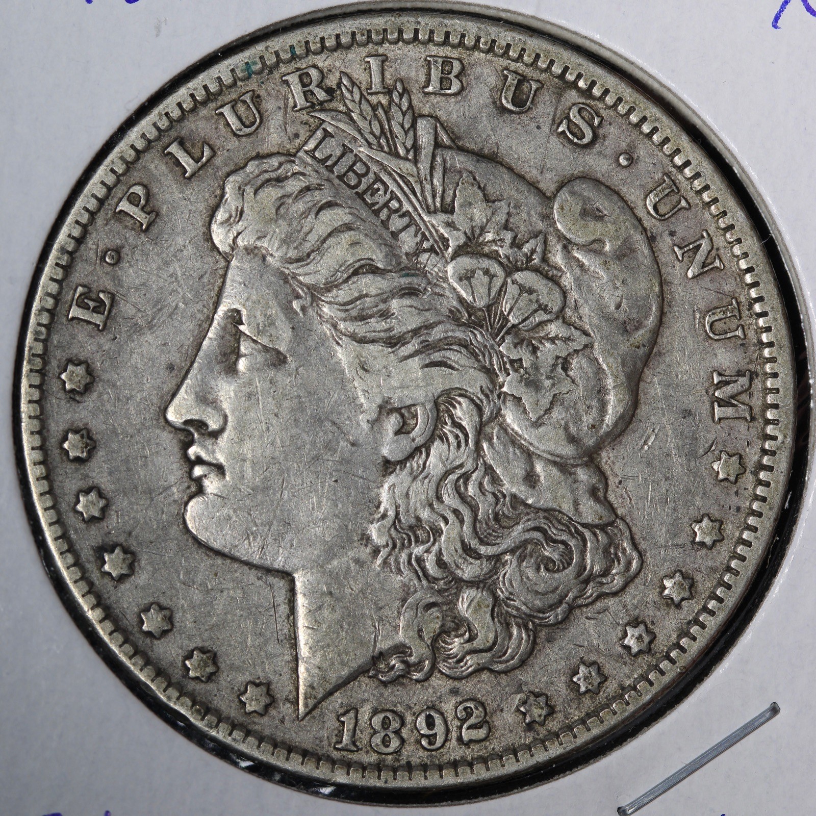 1892-O Morgan Silver Dollar XF+ E386 WRLX