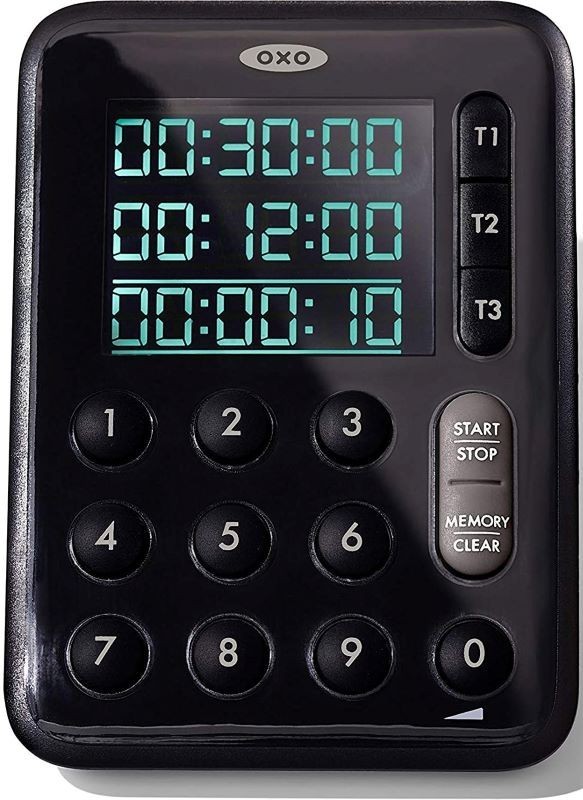 OXO Good Grips Digital Triple Kitchen Timer - Black