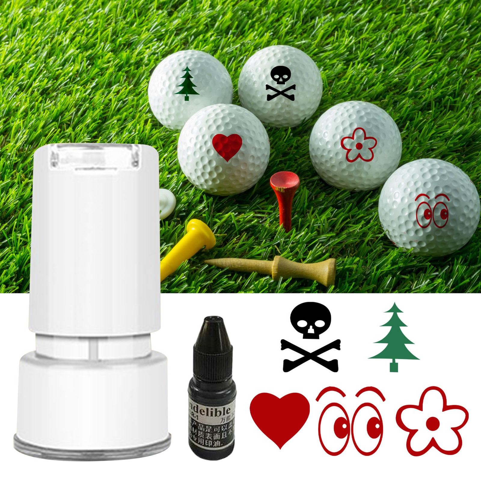 1x Golf Ball Stamper Stamp Marker Personalize your Golf Balls Long Lasting NEW